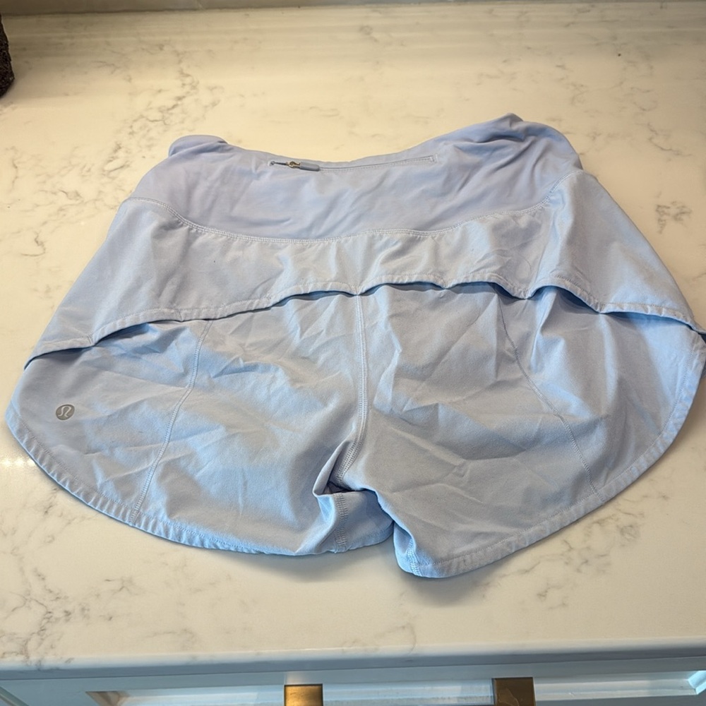 Lululemon Athletica Light Blue Athletic Shorts - Picture 3 of 5